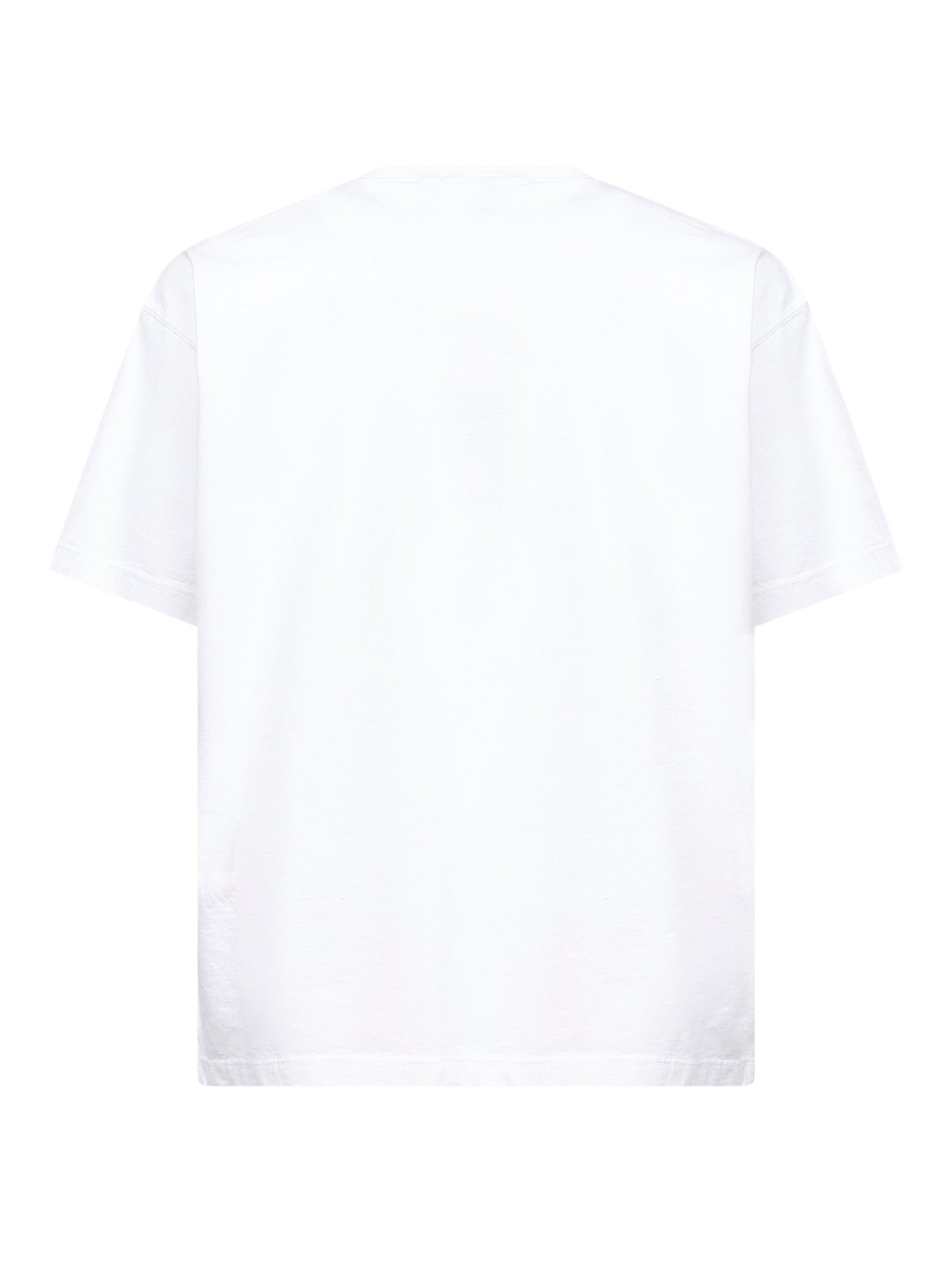 Stone Island Men White Jersey Logo Patch T-Shirt STONE ISLAND