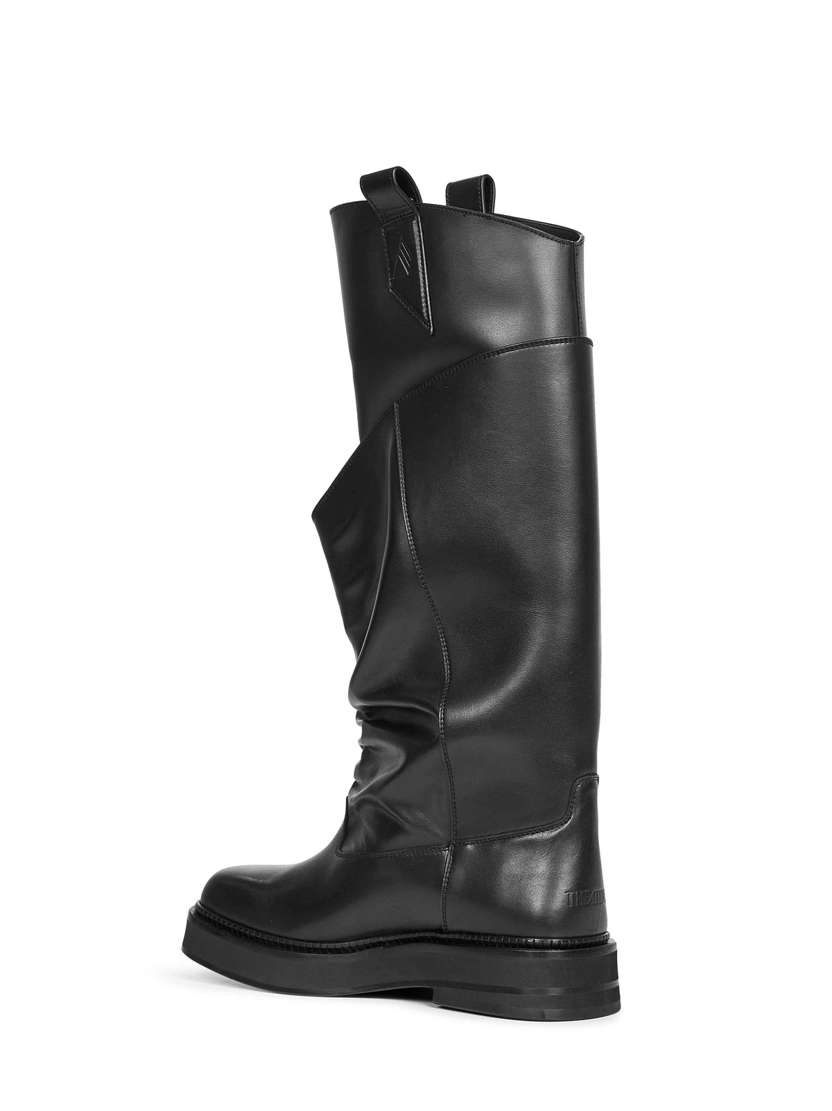 The Attico Women Black "New Robin Passeggiata" Combat Boots THE ATTICO