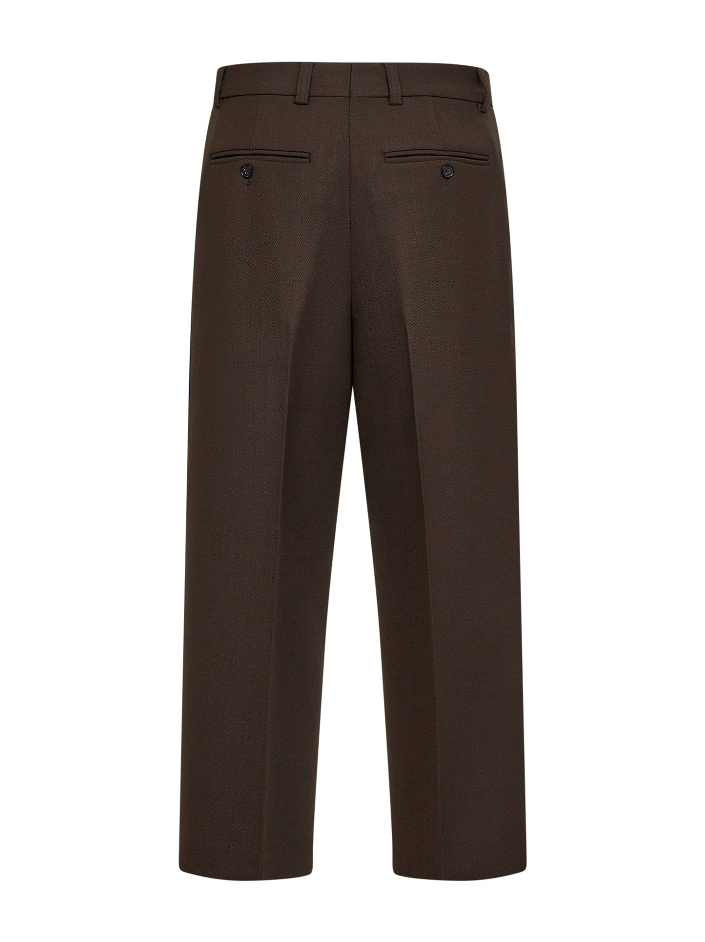 Toteme Women Bark Stretch Wool Blend Straight Trousers TOTEME