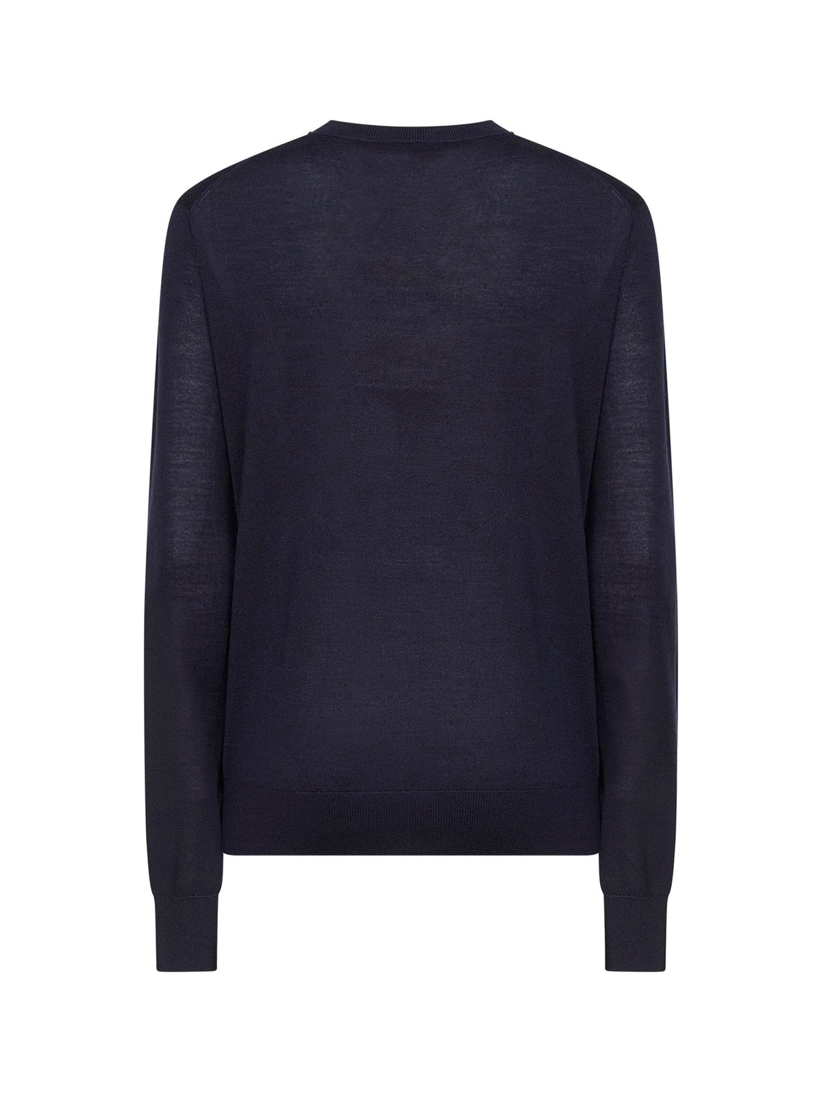 Toteme Women Midnight Blue Merino Wool And Silk Fine Knit Sweater TOTEME