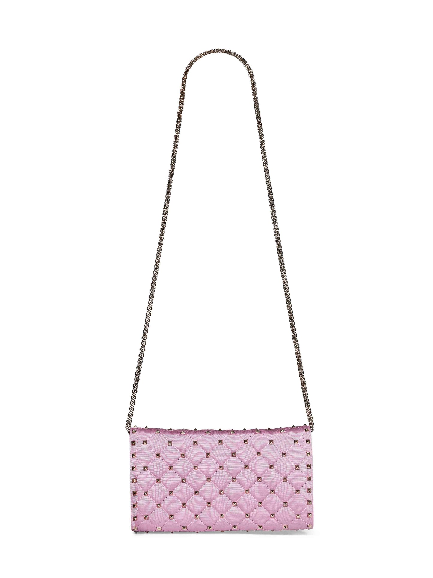 Valentino Garavani Women Rhododendron Pink Valentino Garavani Rockstud Spike Crossbody Bag VALENTINO GARAVANI