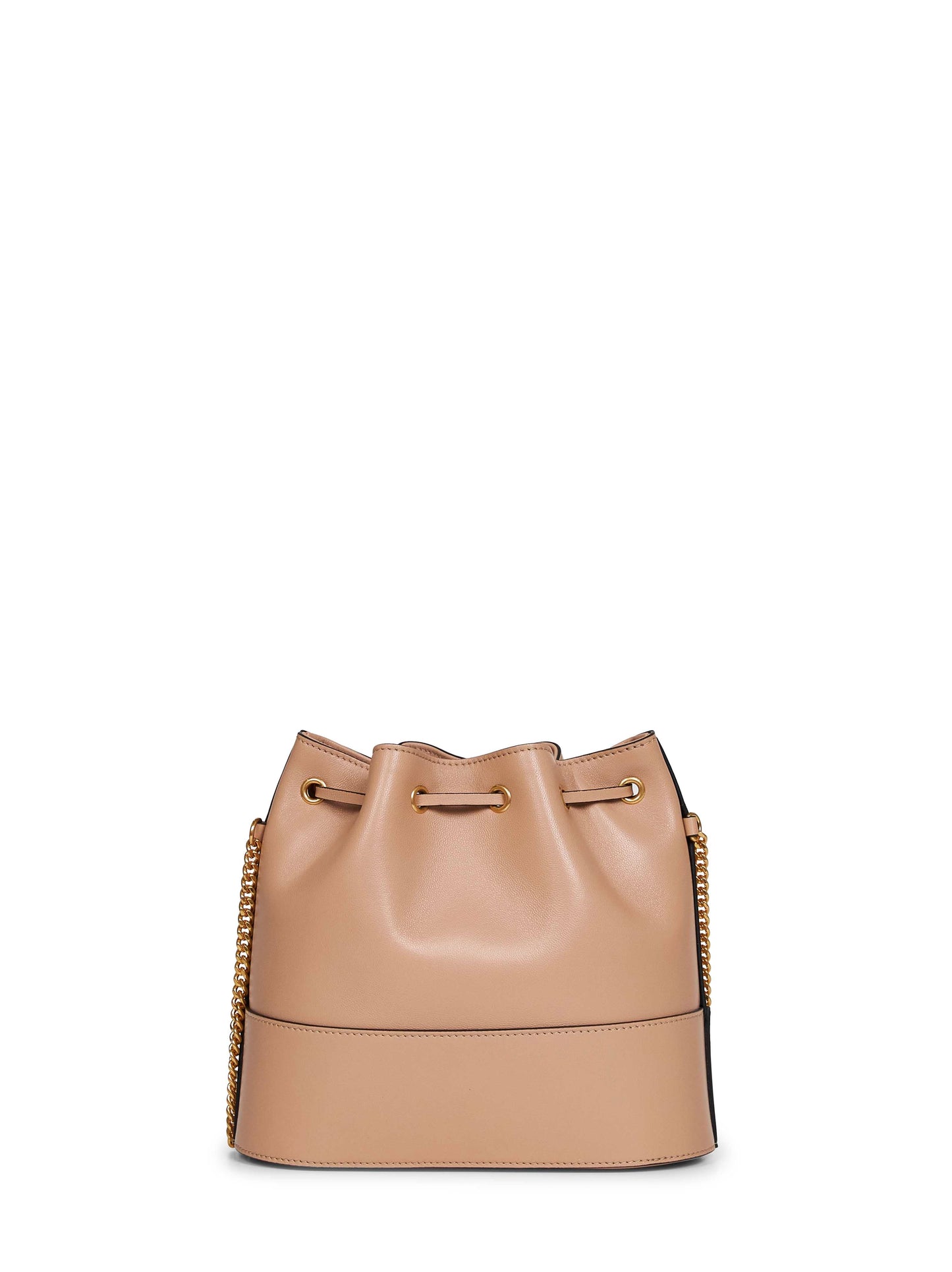 Valentino Garavani Women Rose Sand Vlogo Signature Mini Bucket Bag VALENTINO GARAVANI