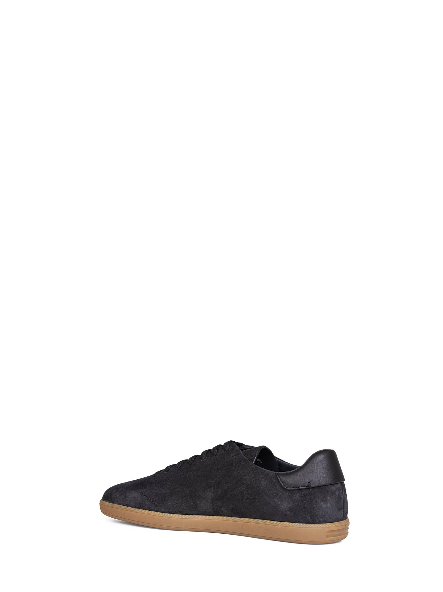 Zegna Men Dark Blue Suede 232 Low-Top Sneakers ZEGNA