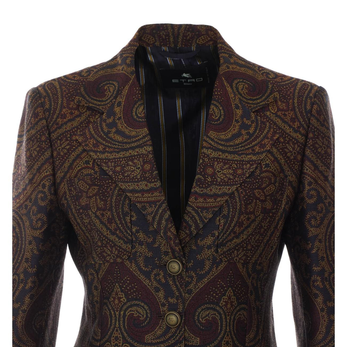 Etro Women Paisley Print Single Breasted Jacket ETRO