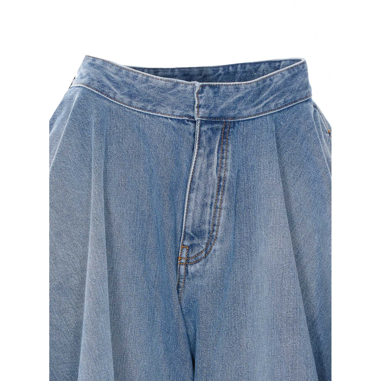 Alaia Women Panelled Denim Pants ALAIA