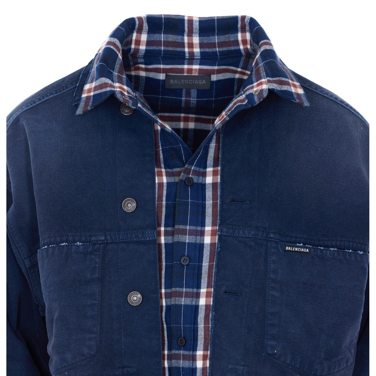 Balenciaga Men Patched Shirt Jacket BALENCIAGA