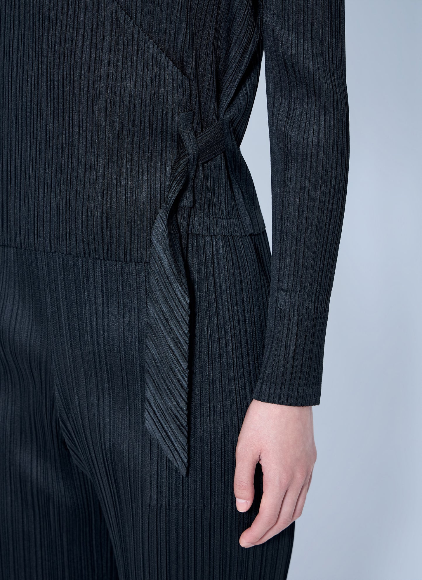 Pleats Please Issey Miyake Women Pleated Wrap Top PLEATS PLEASE ISSEY MIYAKE