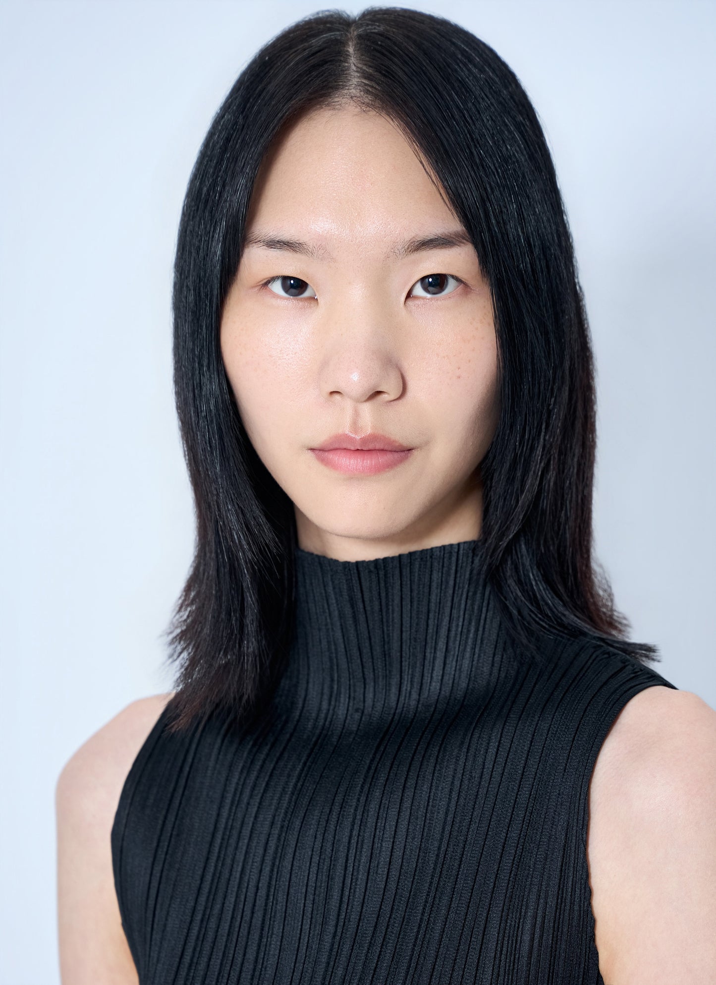 Pleats Please Issey Miyake Women Sleeveless Ribbed High-Neck Top PLEATS PLEASE ISSEY MIYAKE