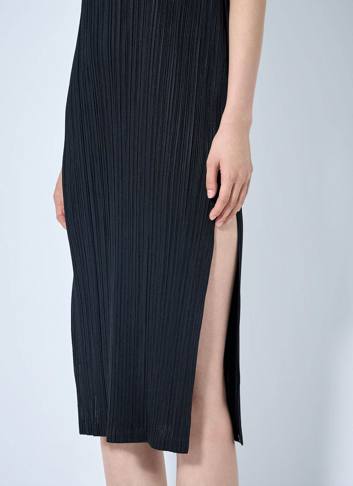 Pleats Please Issey Miyake Women Swing Solid Tunic Dress PLEATS PLEASE ISSEY MIYAKE