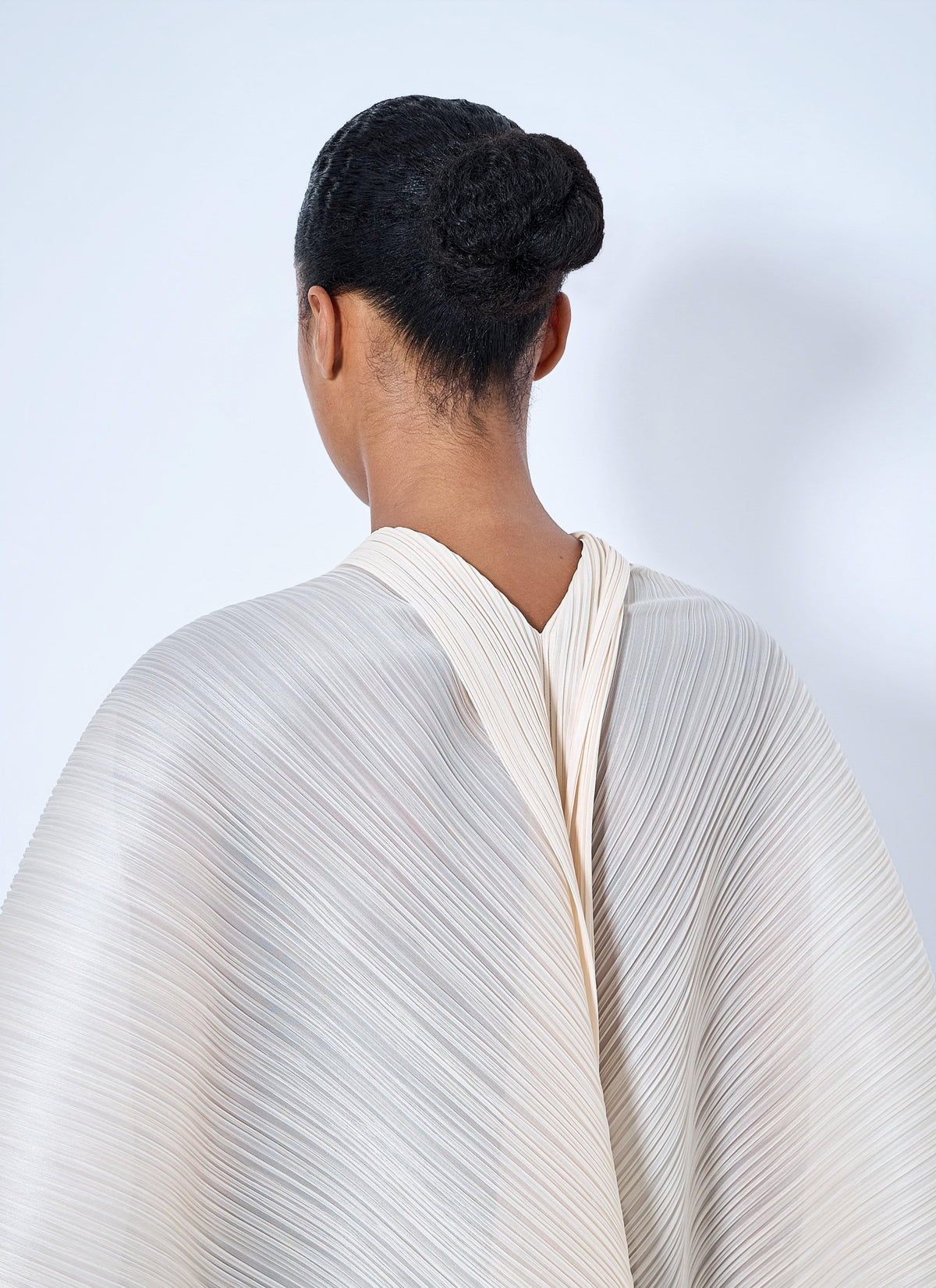 Pleats Please Issey Miyake Women Pleated Cape Blouse PLEATS PLEASE ISSEY MIYAKE