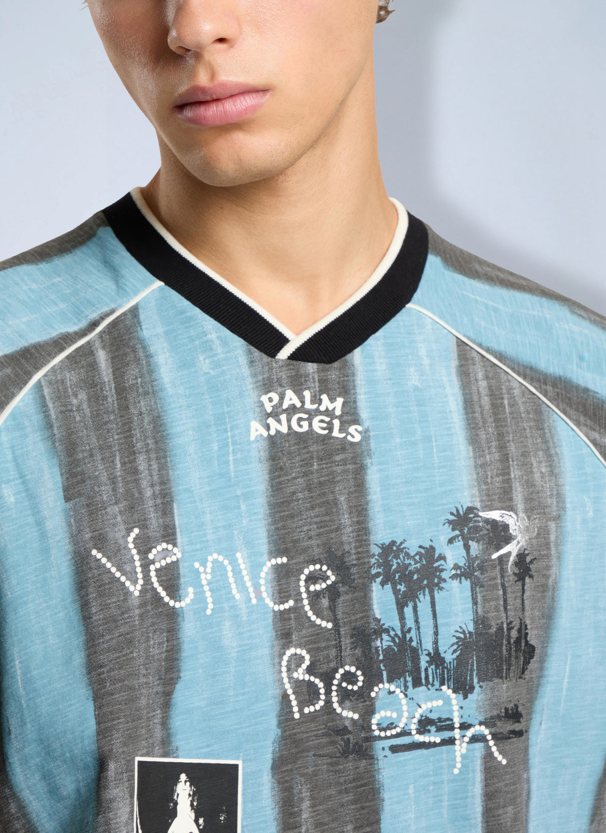 Palm Angels Men Soccer Cali Regular T-Shirt PALM ANGELS