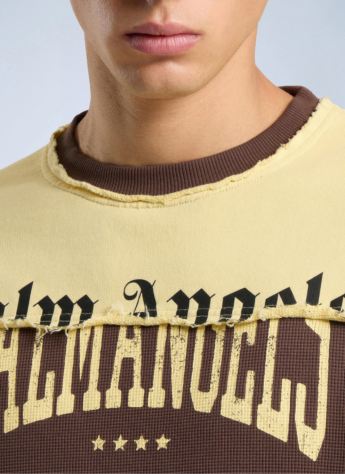 Palm Angels Men Vintage Logo Crewneck Sweatshirt PALM ANGELS