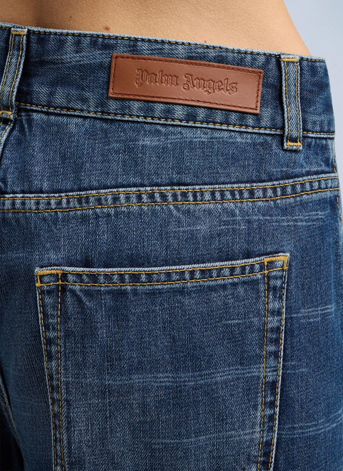 Palm Angels Women Palms Loose Denim Pants PALM ANGELS