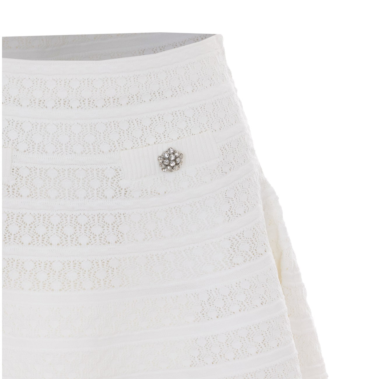 Self-Portrait Women Self Portrait Women Pointelle Knit Mini Skirt SELF-PORTRAIT