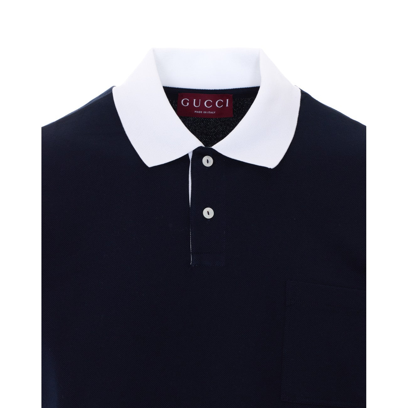 Gucci Men Polo With Inner Web Trim GUCCI