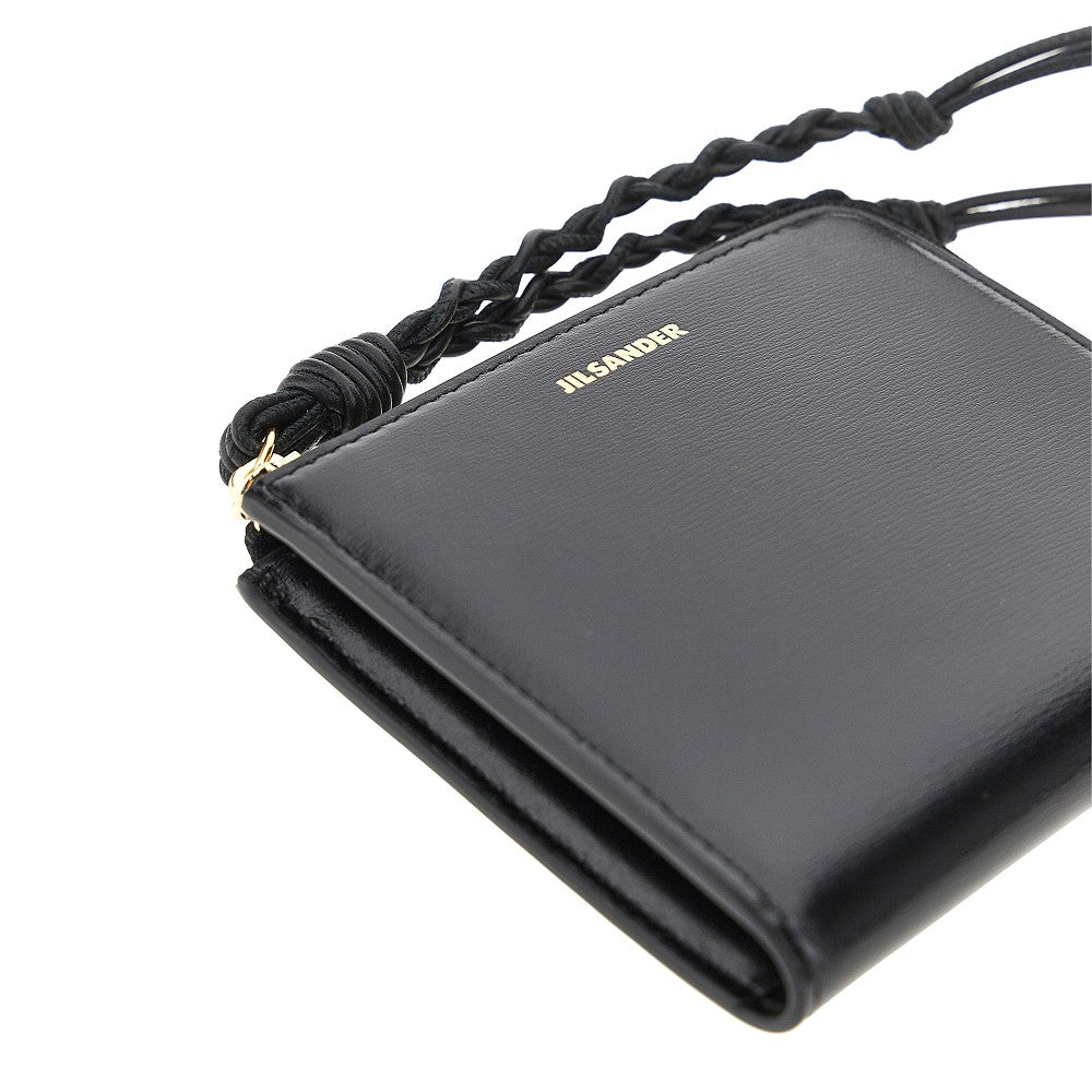 Jil Sander Women 'Tangle' Leather Zippered Cardholder JIL SANDER