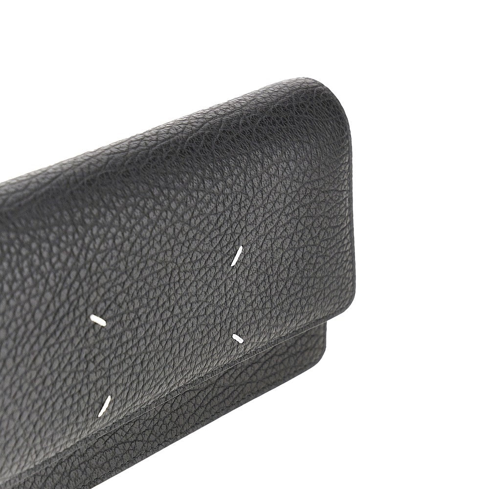 Maison Margiela Women 'Four Stitches' Leather Clutch With Chain MAISON MARGIELA
