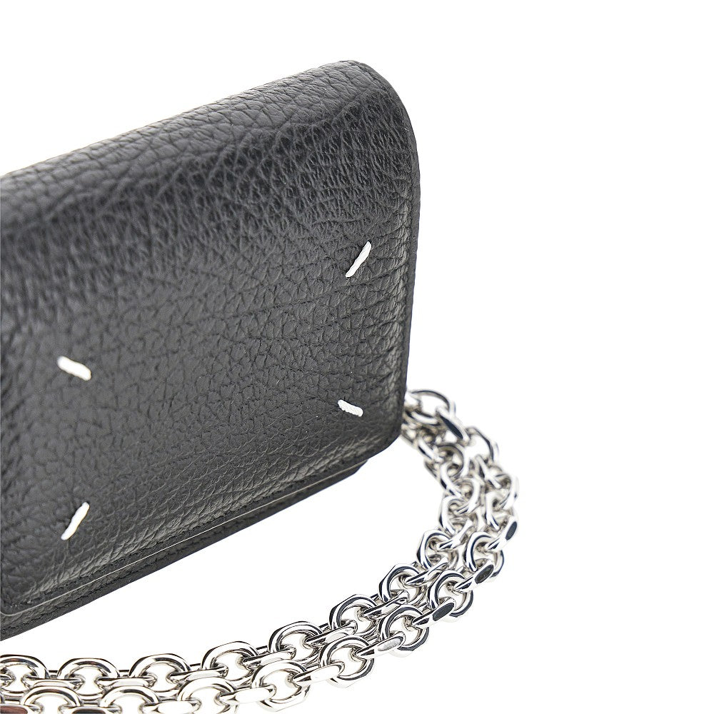 Maison Margiela Men Leather Wallet With Chain Strap MAISON MARGIELA