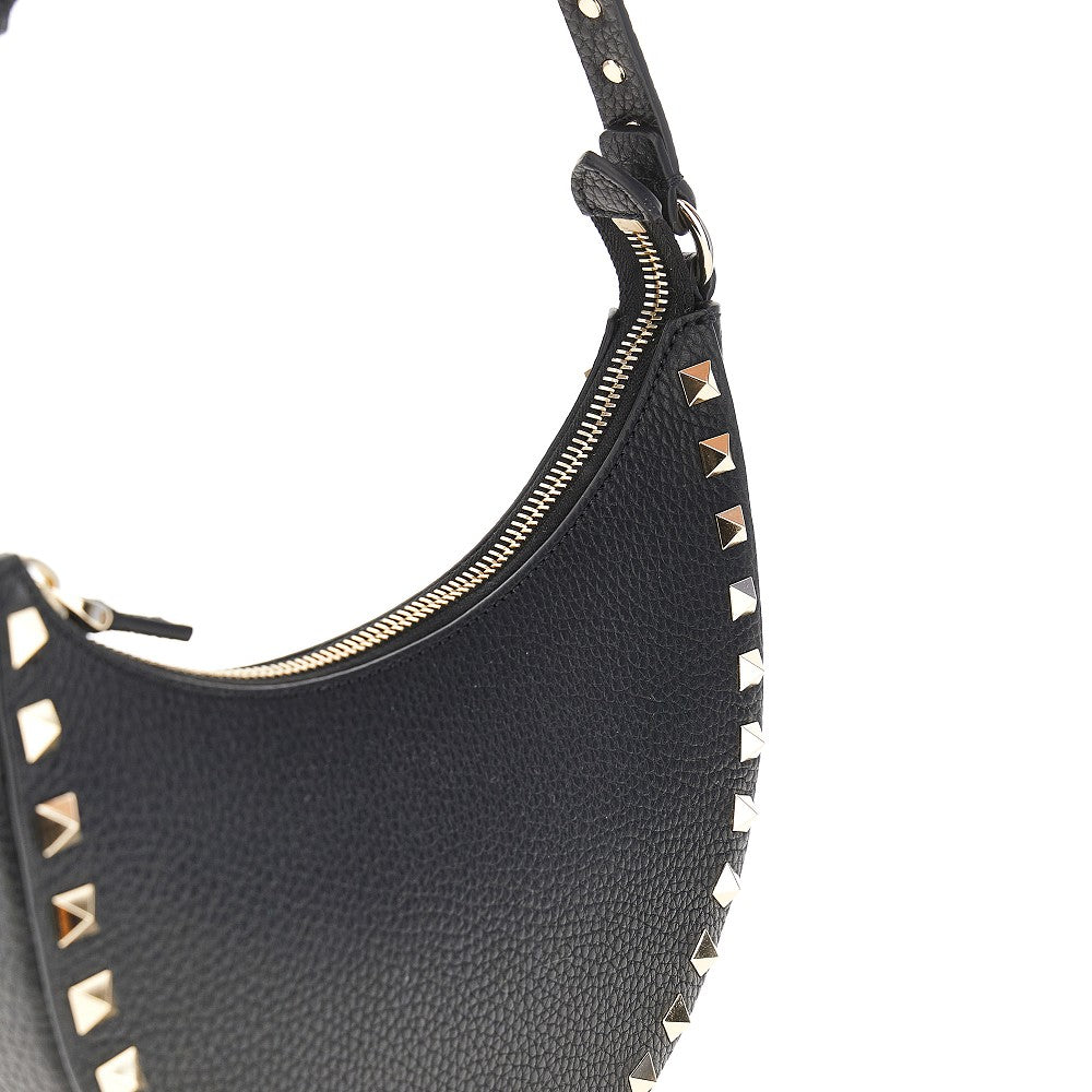 Valentino Garavani Women Grain Leather Mini 'Rockstud' Hobo Bag VALENTINO GARAVANI