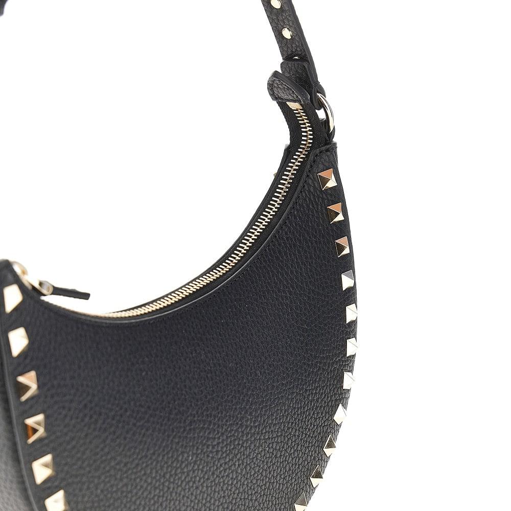 Valentino Garavani Women Grain Leather Mini 'Rockstud' Hobo Bag VALENTINO GARAVANI