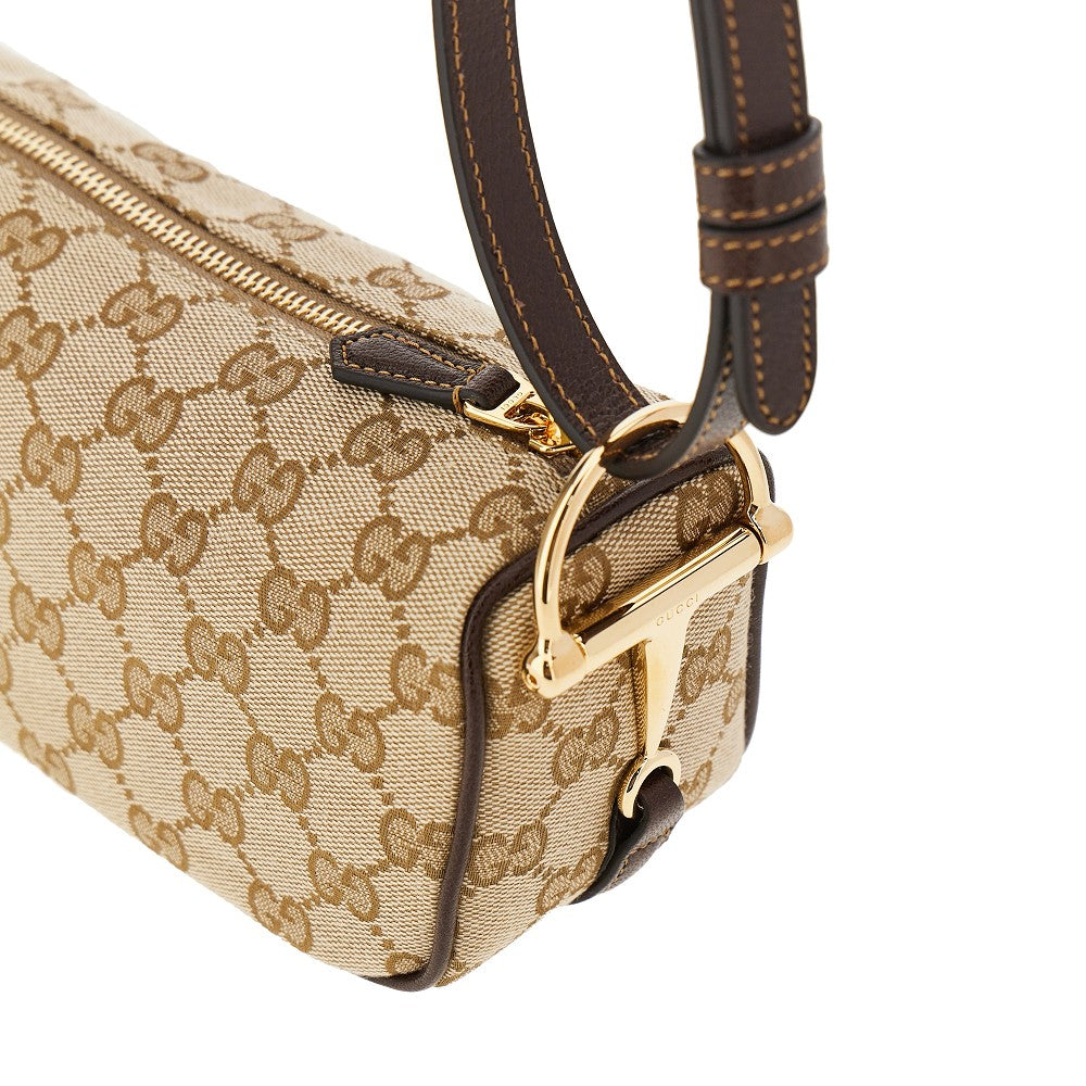 Gucci Women Gg Canvas Half Horsebit Mini Bag GUCCI