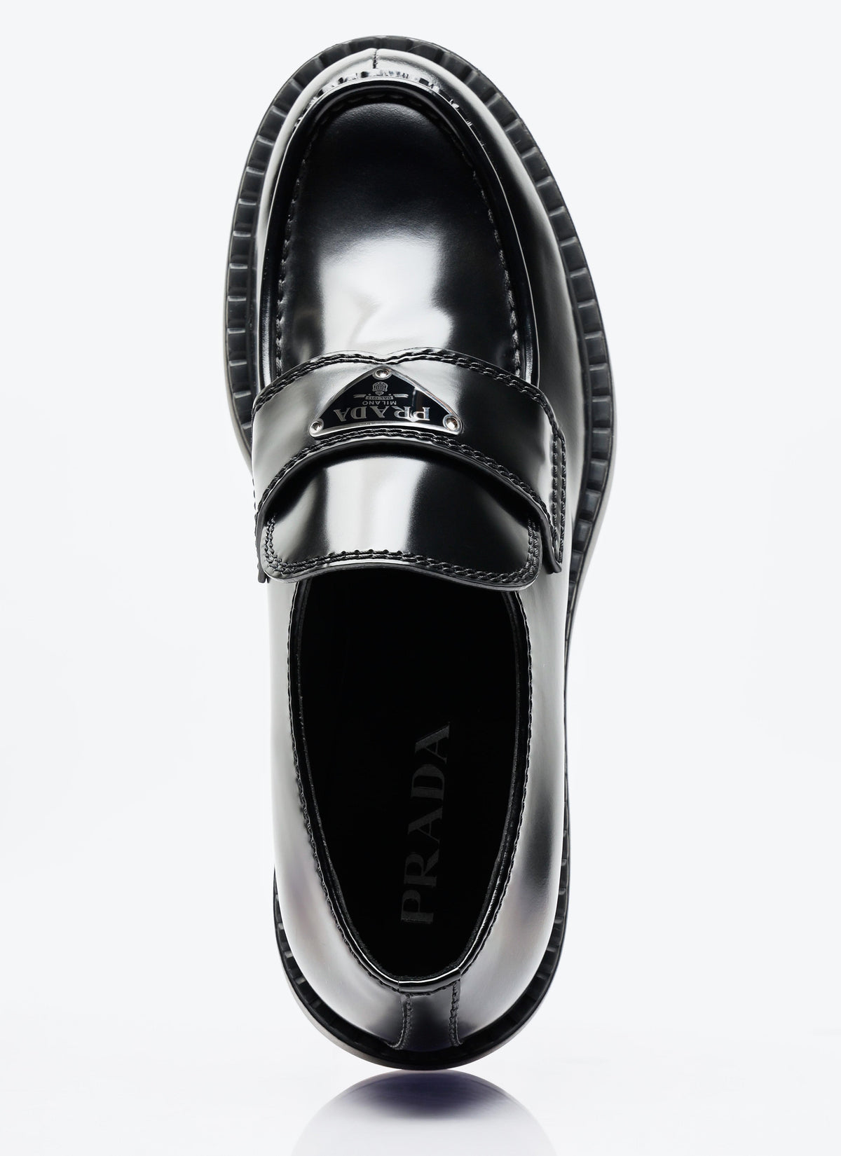 Prada Men Chocolate Loafers PRADA