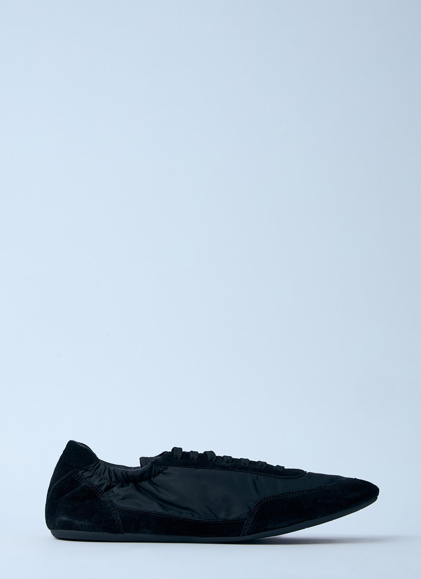 Prada Men Collapse Re-Nylon And Suede Sneakers PRADA