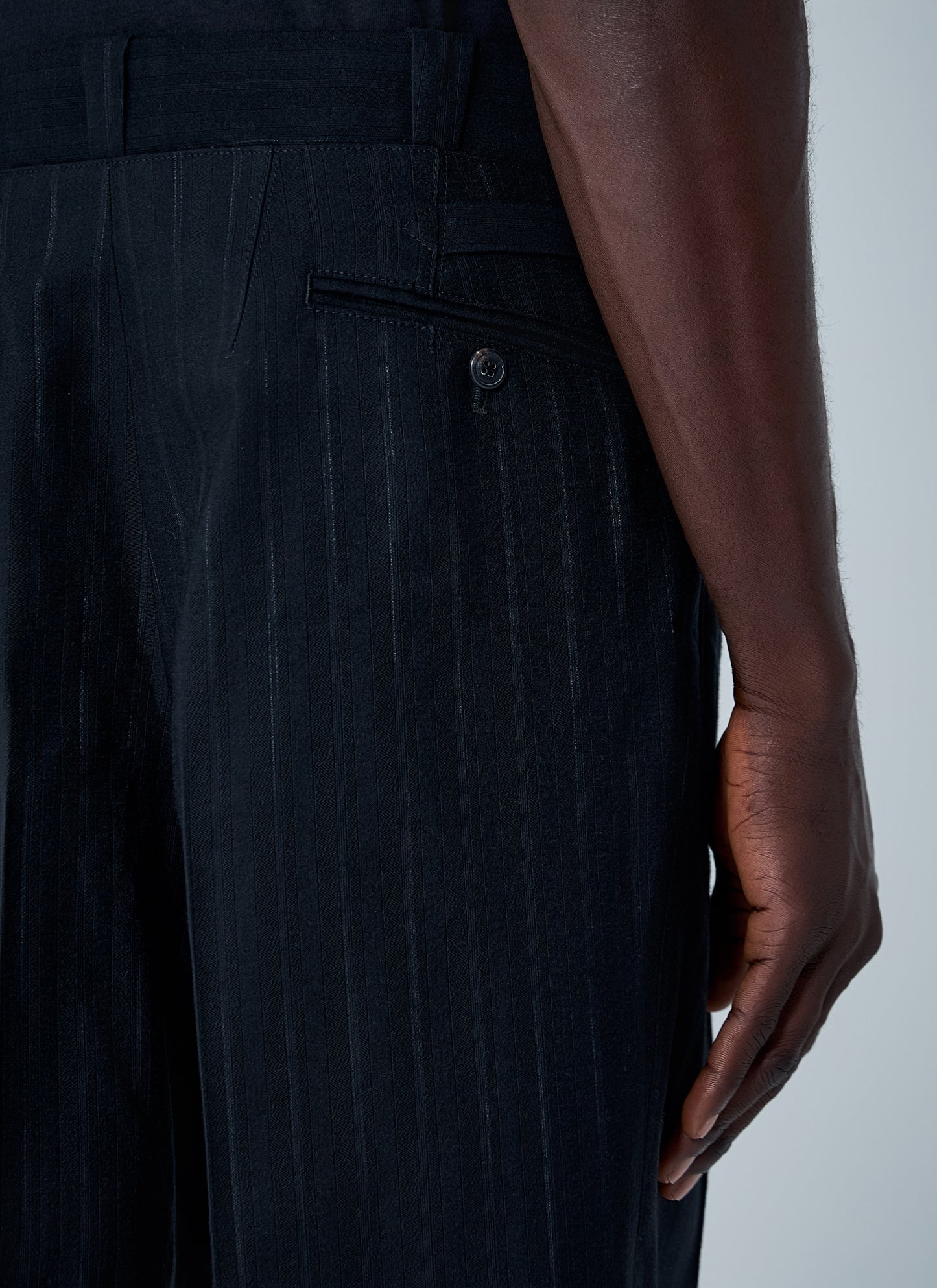 Prada Men Wool-Blend Pinstripe Pants PRADA