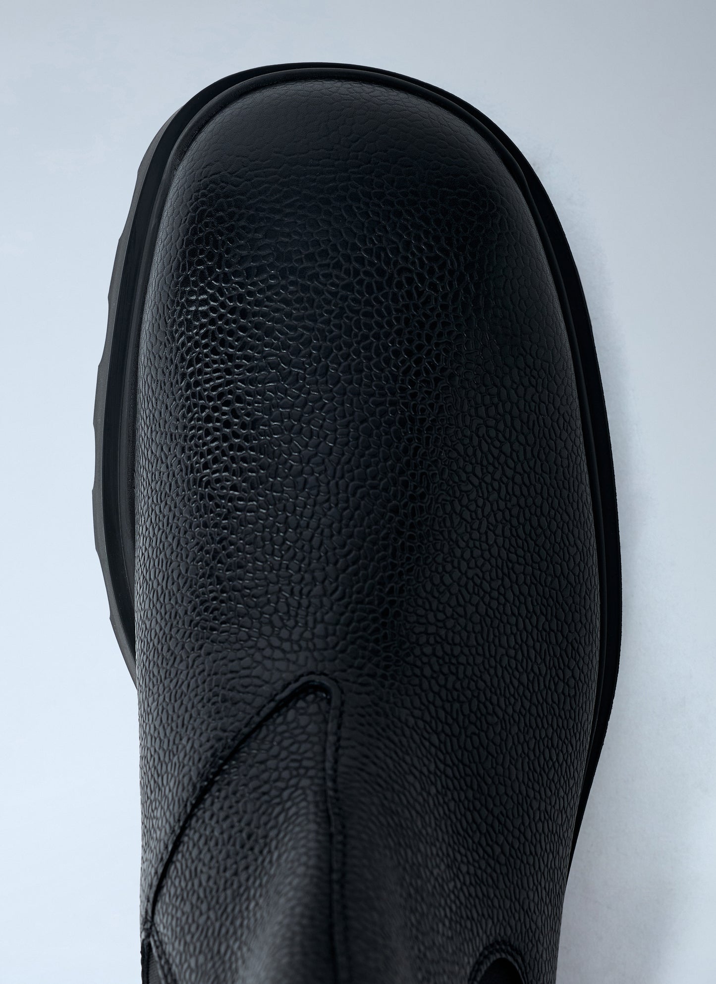 Prada Men Stamped Leather Boots PRADA