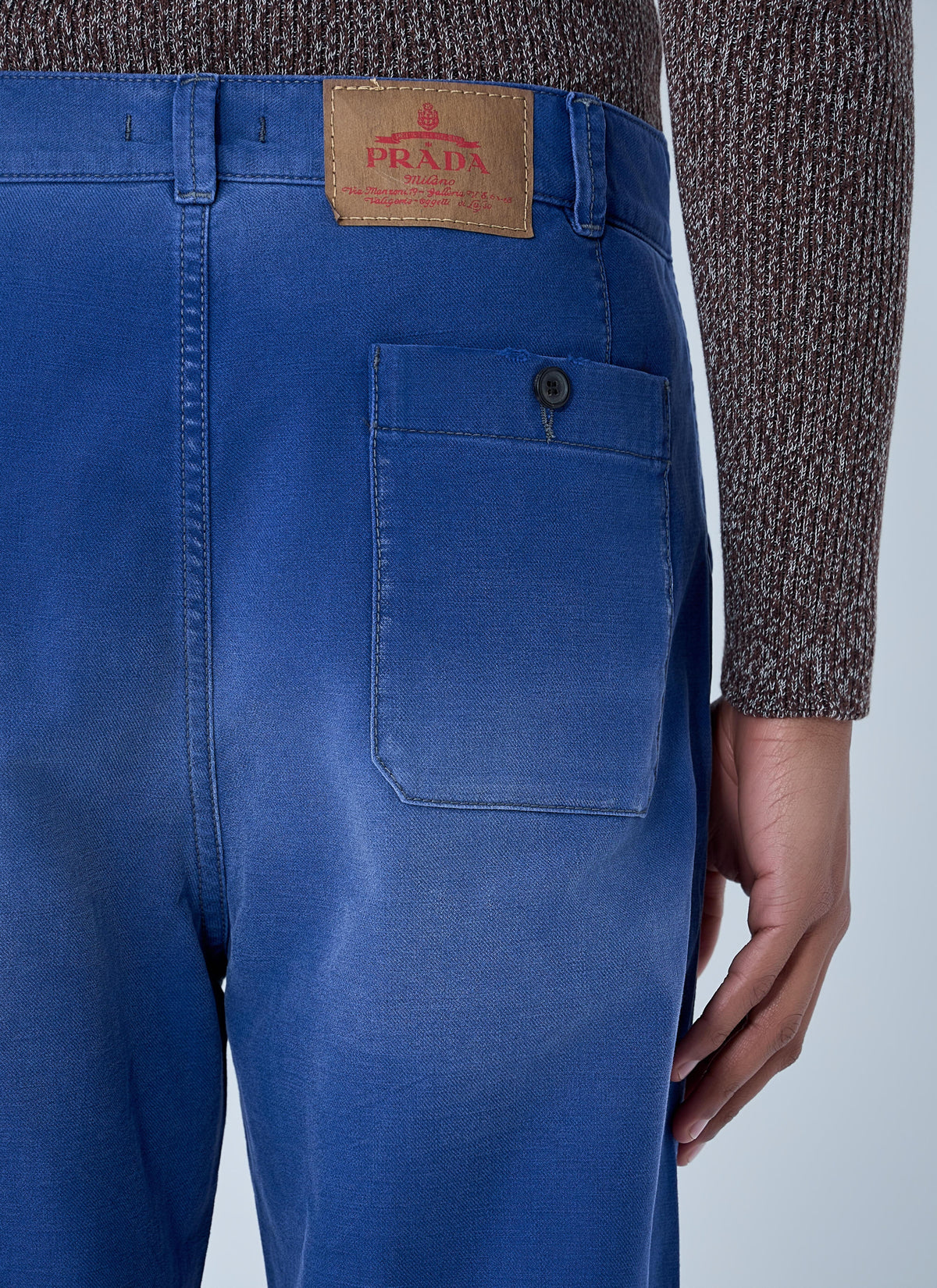 Prada Men Cotton Twill Pants PRADA
