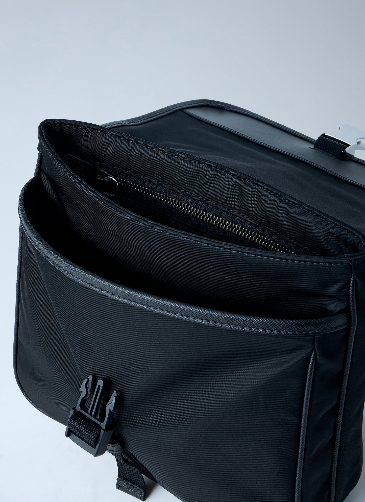 Prada Men Re-Nylon And Saffiano Leather Shoulder Bag PRADA