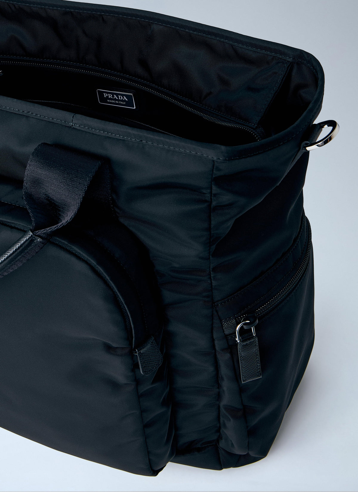 Prada Men Re-Nylon Logo-Plaque Tote Bag PRADA