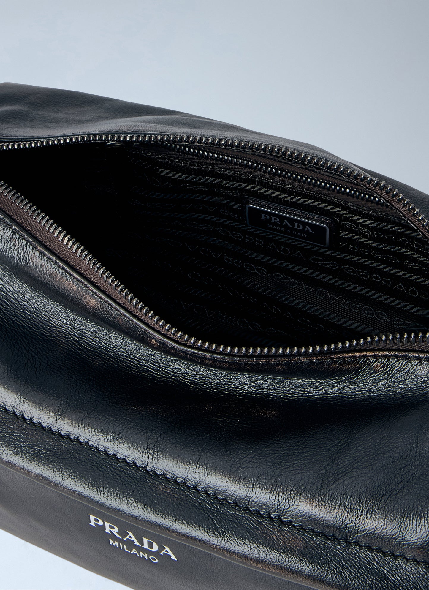 Prada Men Distressed Nappa Leather Shoulder Bag PRADA