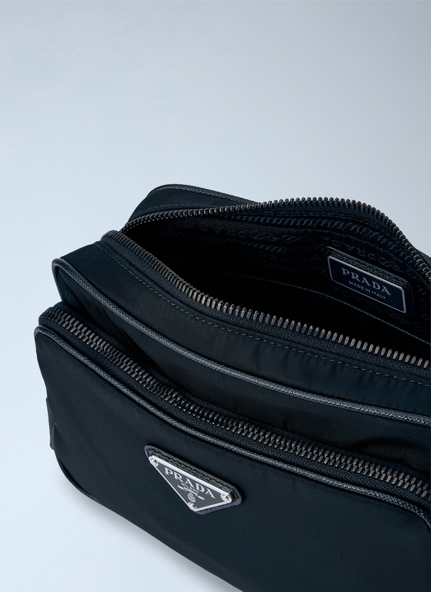 Prada Men Re-Nylon And Saffiano Leather Crossbody Bag PRADA