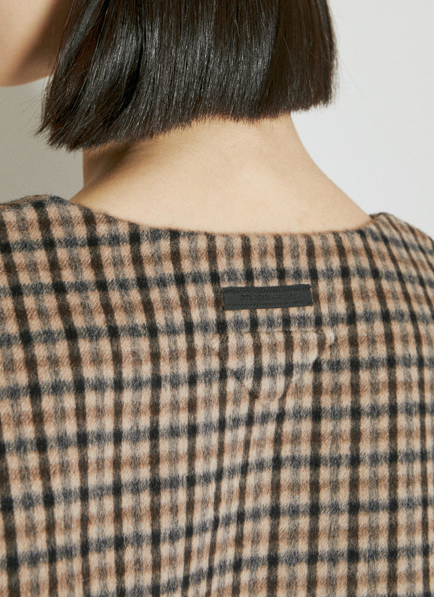 Prada Women Cashgora Check Top PRADA