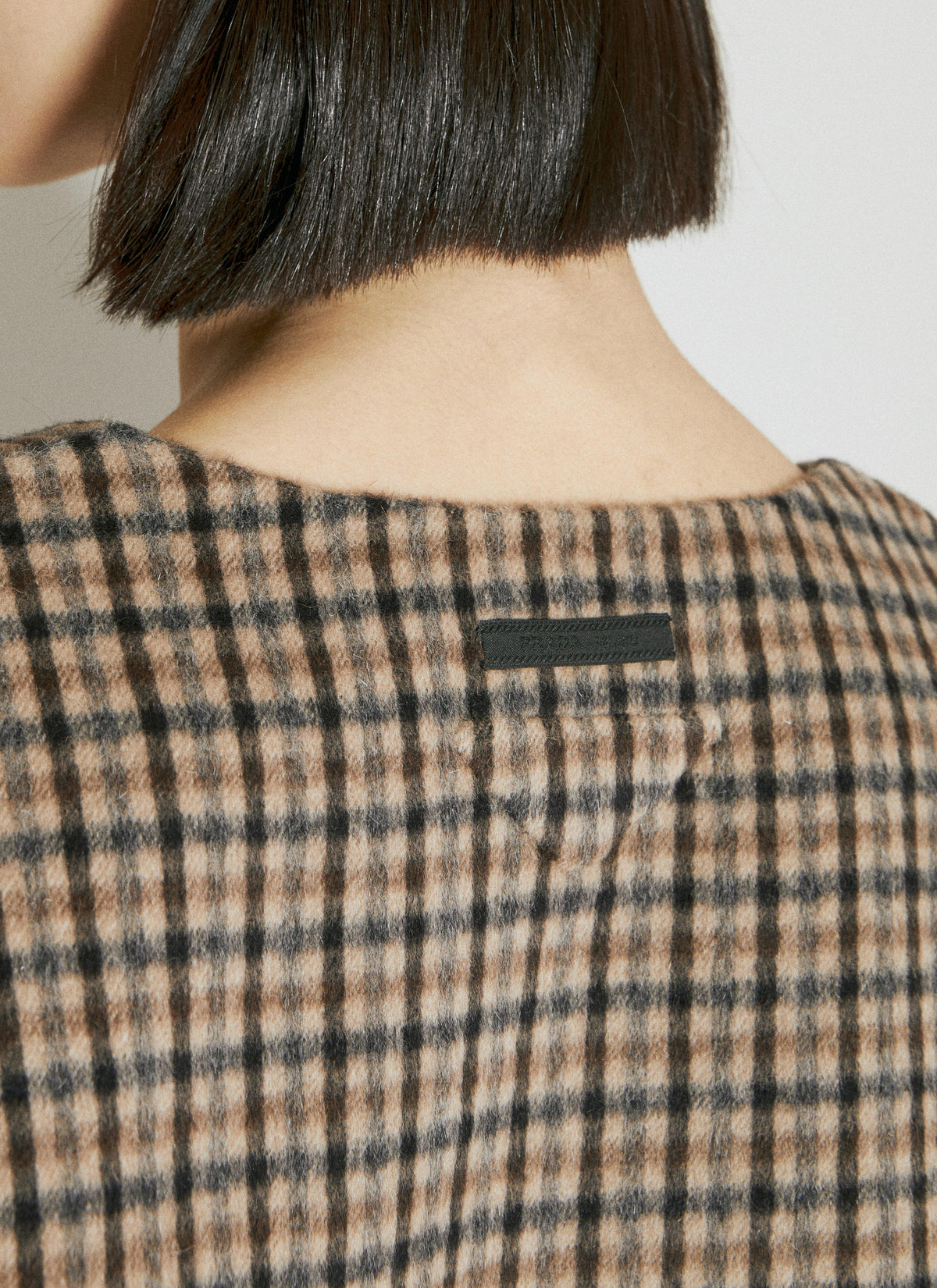 Prada Women Cashgora Check Top PRADA