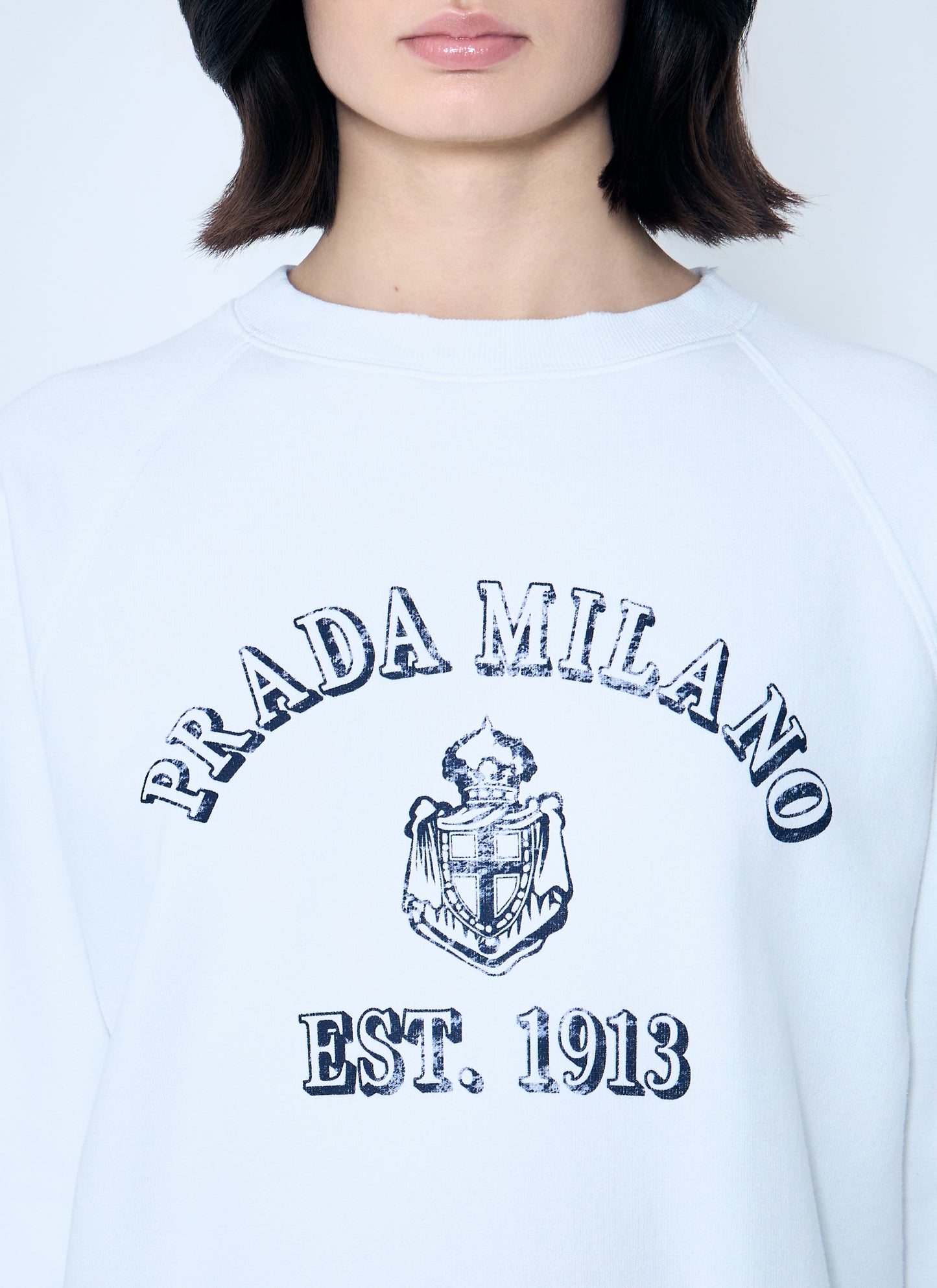 Prada Women Logo Print Sweatshirt PRADA