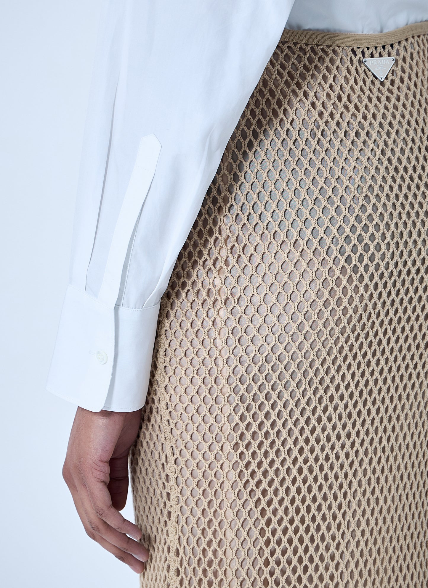 Prada Women Crochet Midi Skirt PRADA
