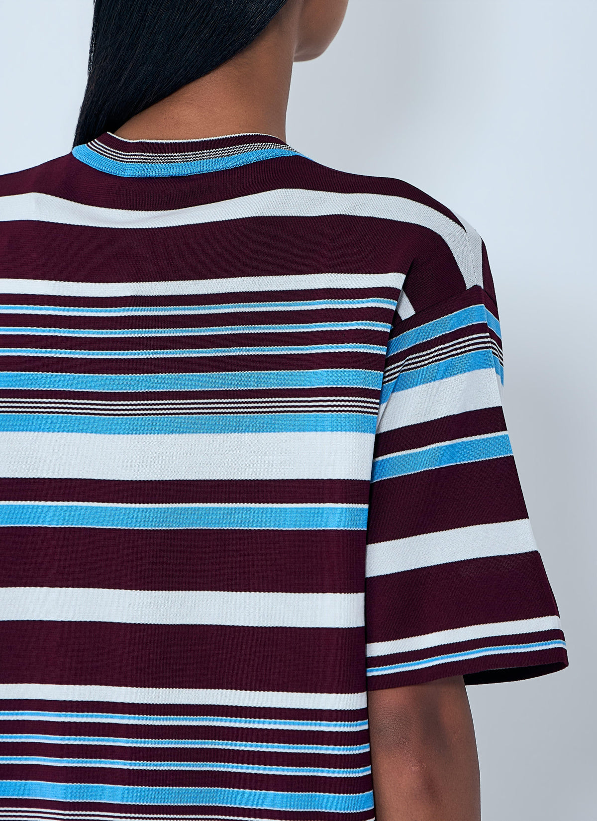 Prada Women Striped Crewneck T-Shirt PRADA