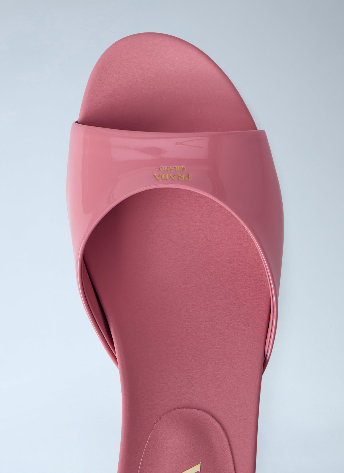 Prada Women Patent Leather Kitten Heel Mules PRADA