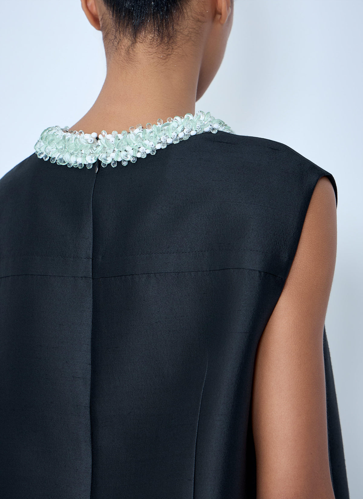 Prada Women Embellished Neckline Sleeveless Dress PRADA