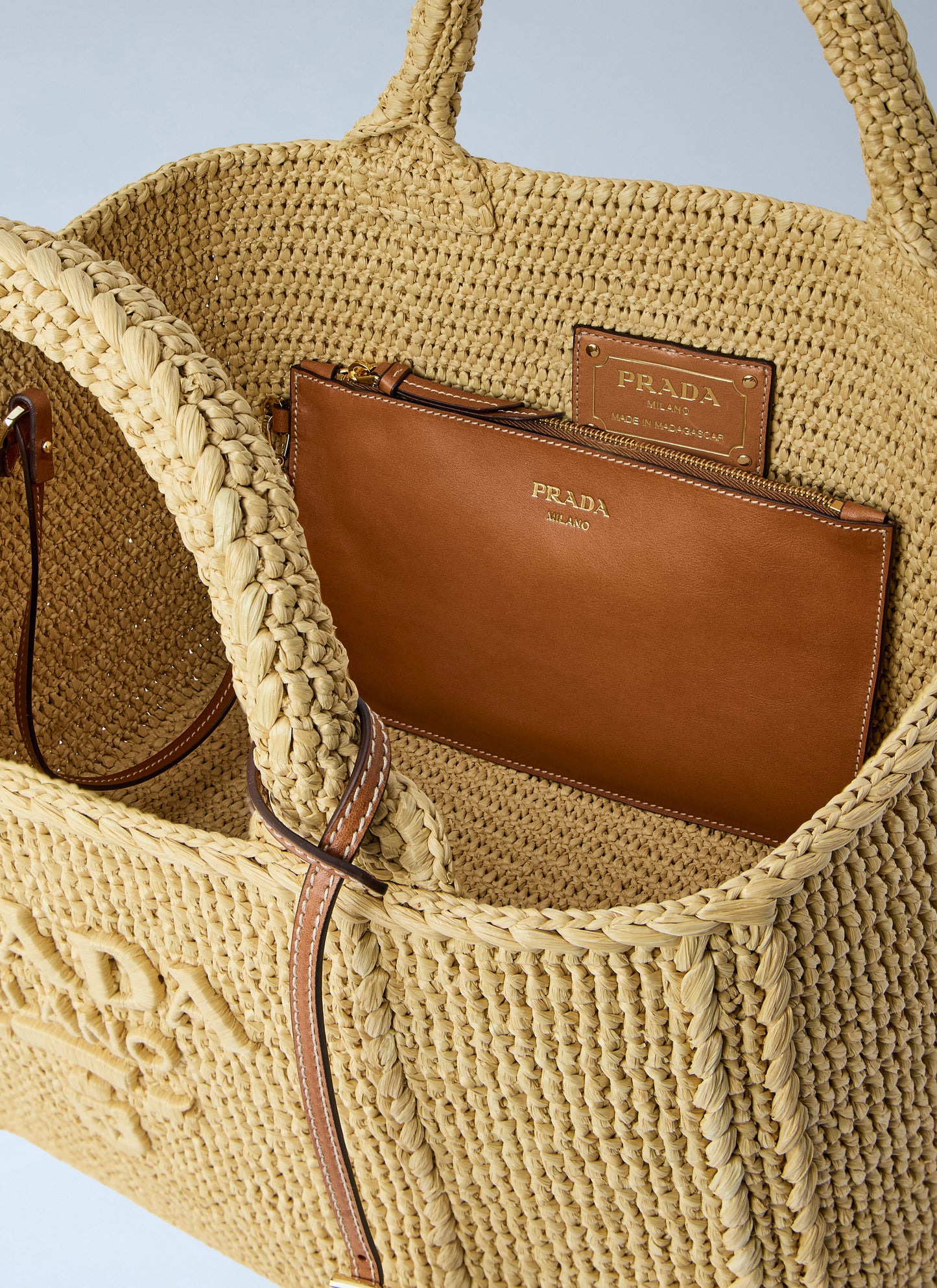 Prada Women Crochet Large Handbag PRADA