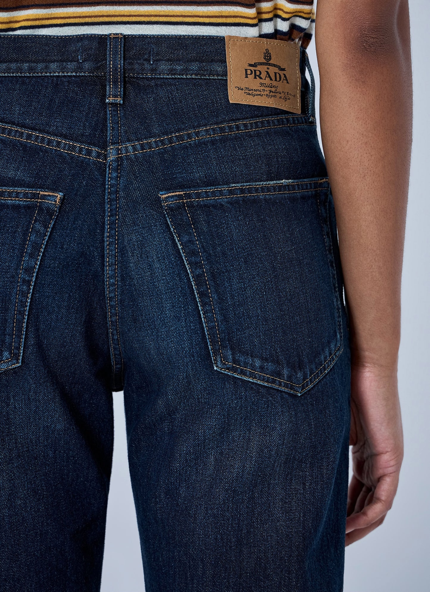 Prada Women Straight-Leg Washed Denim Jeans PRADA