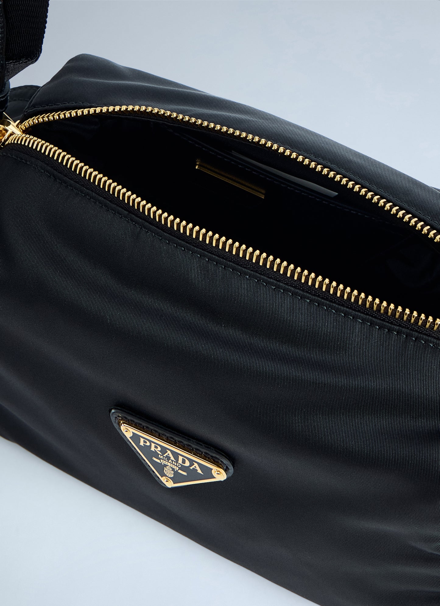 Prada Women Explore Small Re-Nylon And Leather Shoulder Bag PRADA