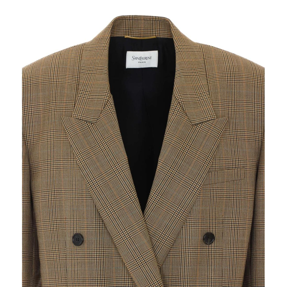 Saint Laurent Women Prince Of Wales Pied De Poule Jacket SAINT LAURENT