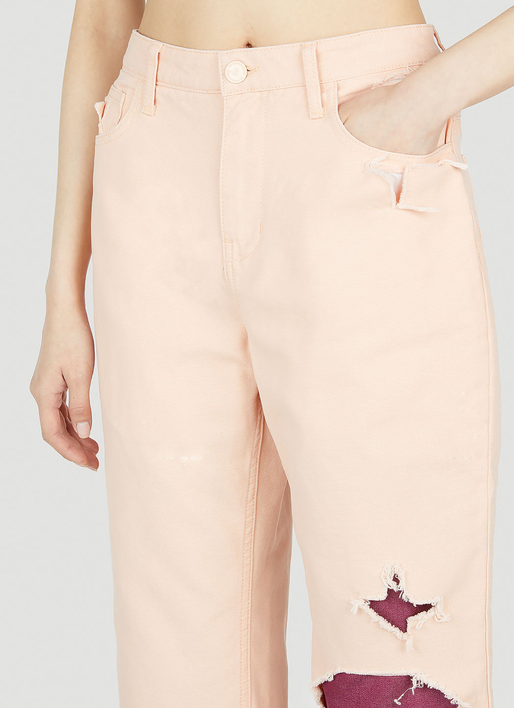 Raf Simons Women Distressed Jeans RAF SIMONS