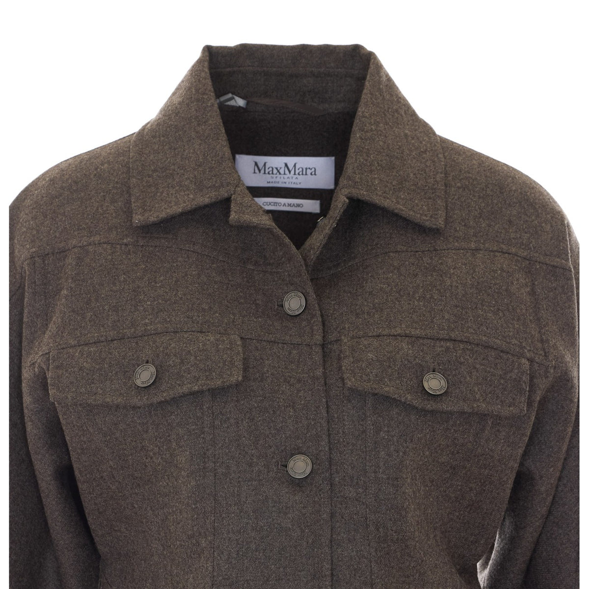 Max Mara Women Rapace Felted Wool Trucker Jacket MAX MARA