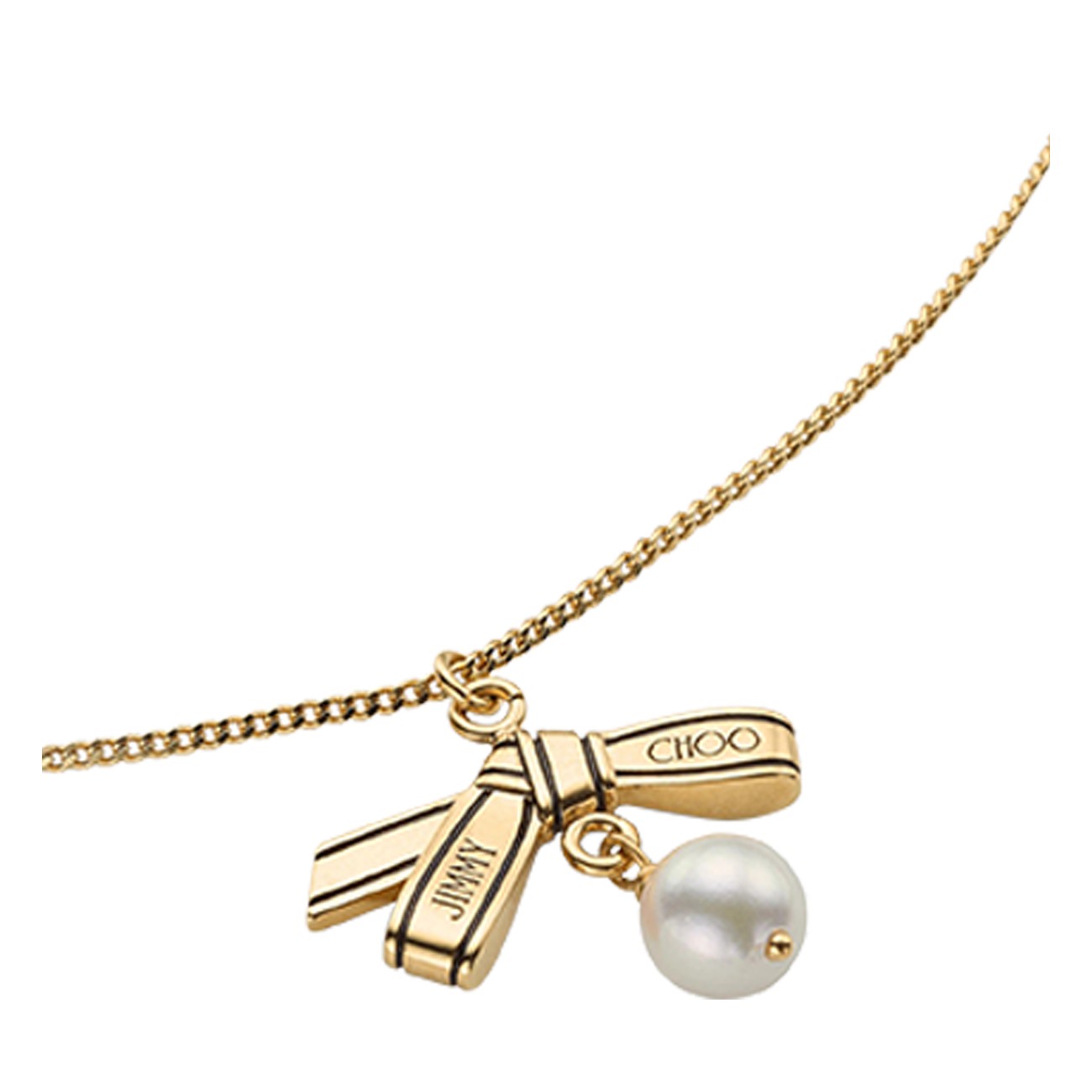 Jimmy Choo Women Ribbon Pendant Necklace JIMMY CHOO