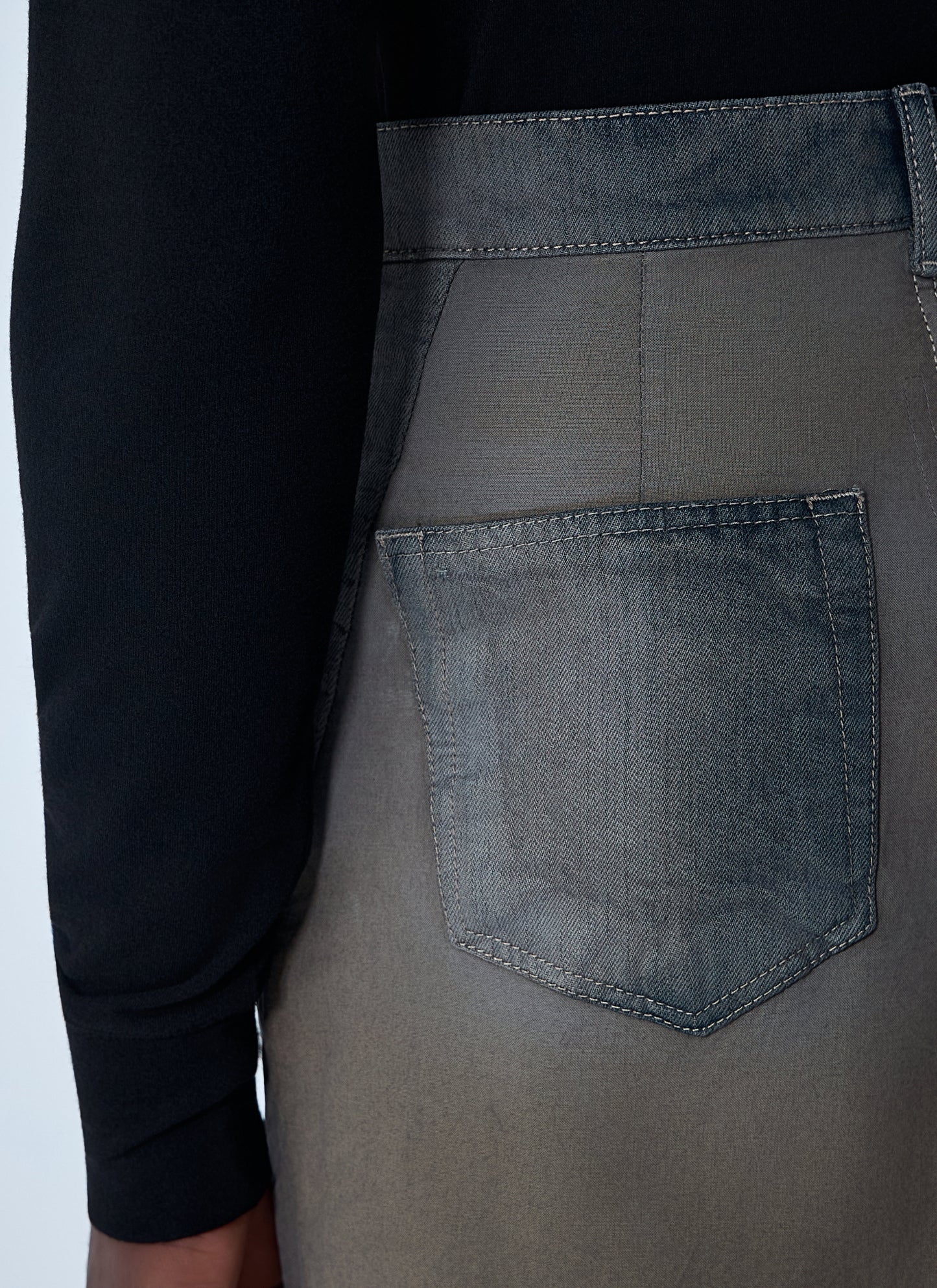 Rick Owens Men Slivered Midi Skirt RICK OWENS