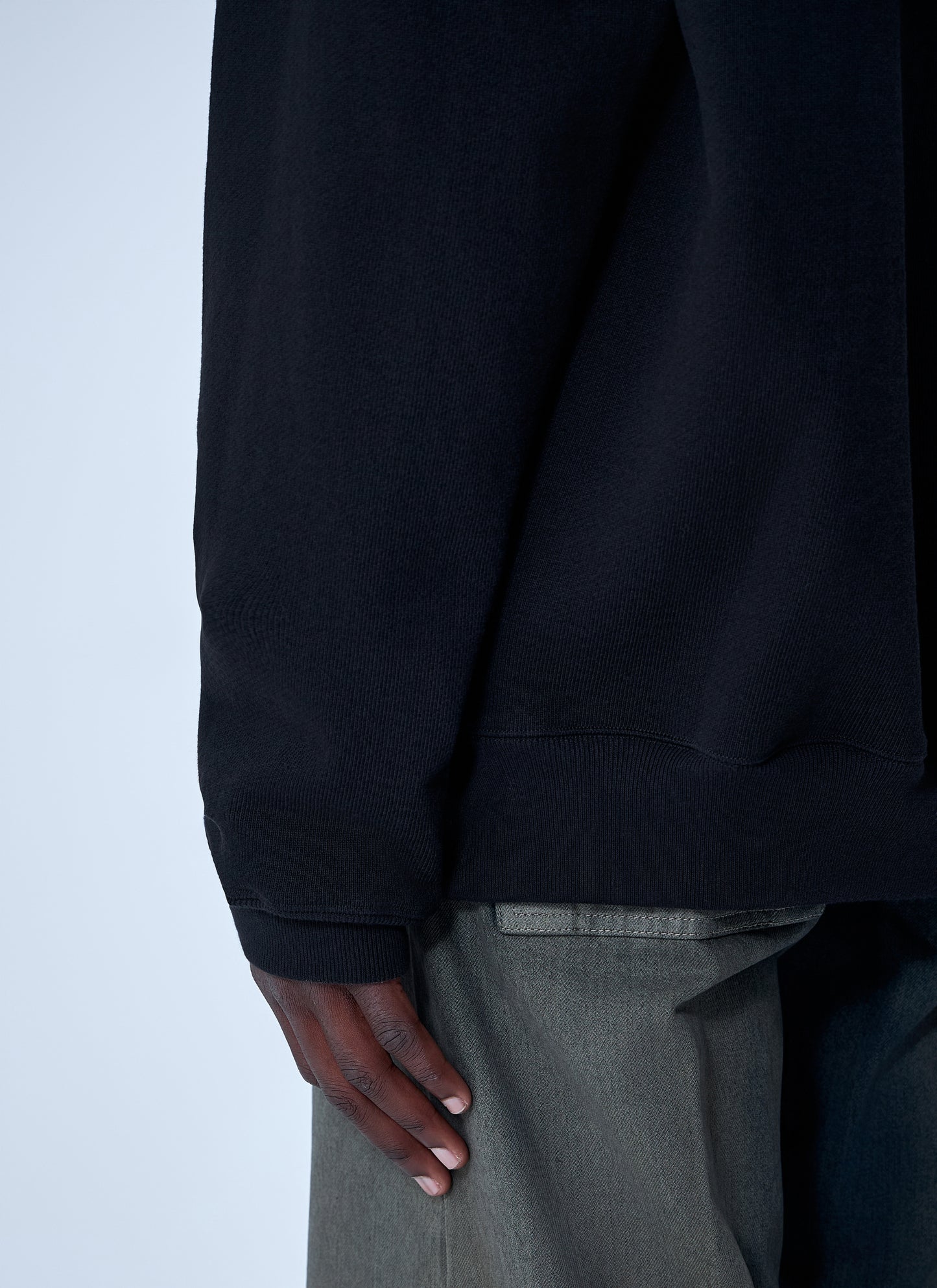 Rick Owens Men Cotton Hooded Sweatshirt RICK OWENS